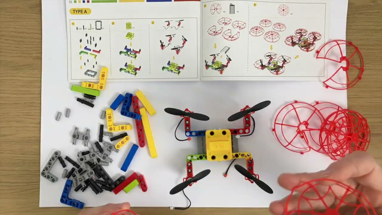 Litebee Brix Ⅲ DIY Lego Style Drone- unboxing, building and first flight @litebeewing6172 