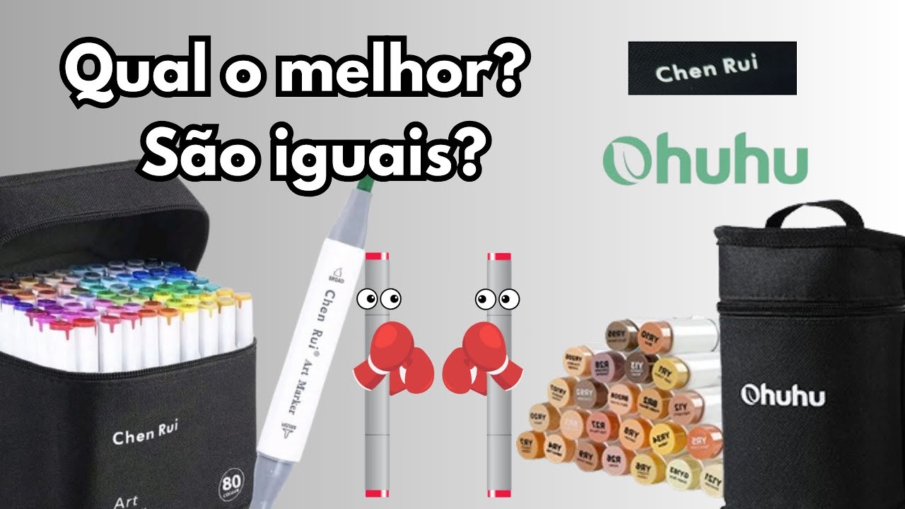 CHEN RUI X OHUHU - Qual o melhor? São iguais? Colorindo Bobbie Goods