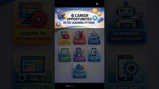 🚀 6 Career Opportunities After Learning Python 🐍💻 (High Income Paths!)#trending_shorts_on_youtube