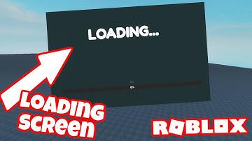 How to make a Loading Screen ROBLOX STUDIO