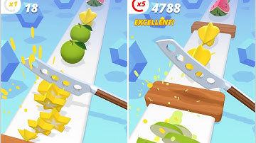 Perfect Slice - Very satisfying and relaxing ASMR Slicing game 🌈🔥🥹 #asmr #satisfying #viralvideo