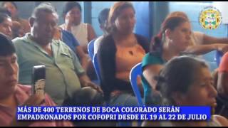 MARCAS: COFOPRI y Municipalidad Distrital de Madre de Dios trabajan titulación de terrenos
