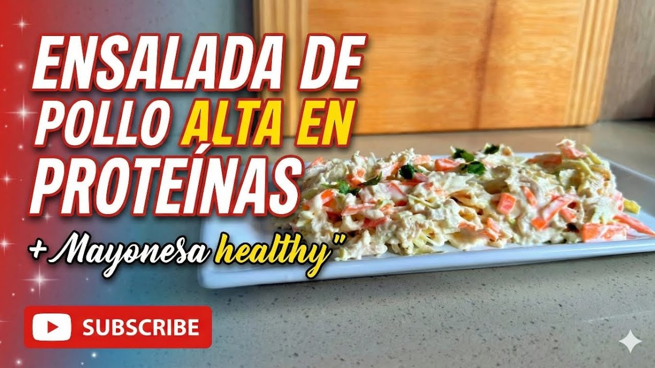 Ensalada ultra cremosa alta en proteínas sin usar mayonesa tradicional 