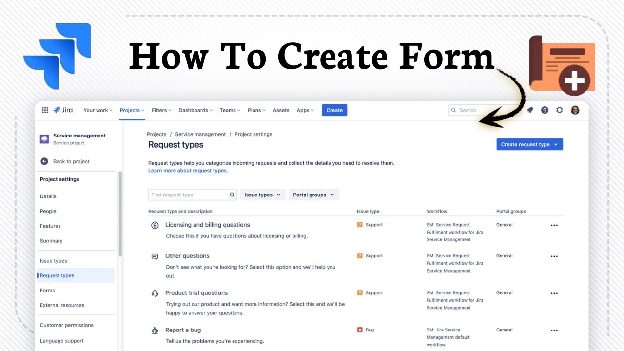 How to Create Form in Jira (For Easy Data Collection) - YouTube