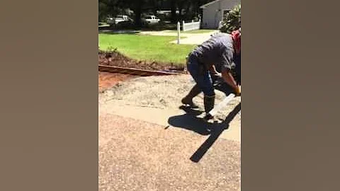 Concrete slab- drive