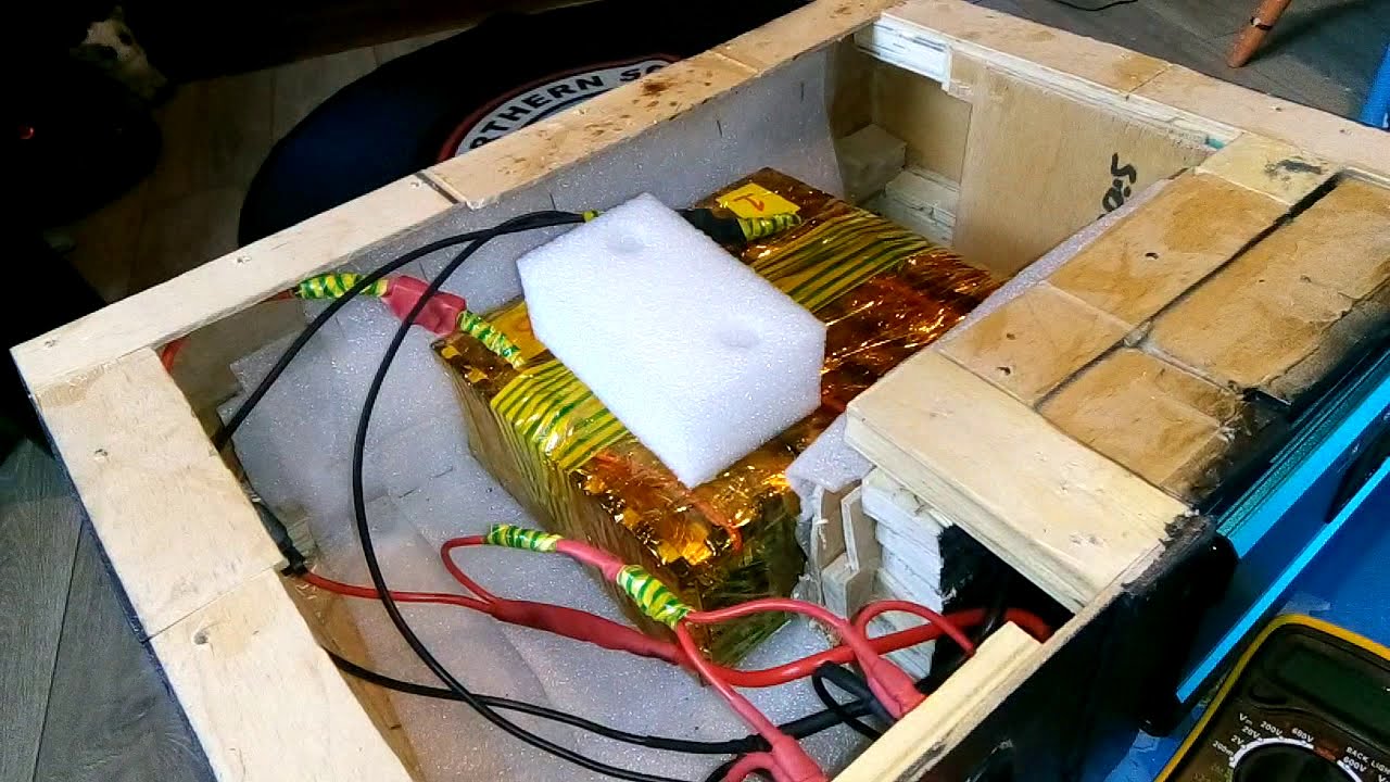 Diy homemade battery bank progress 2 YouTube
