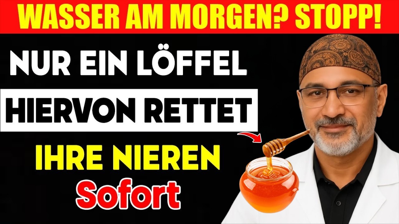 Trinken Sie morgens KEIN Wasser! Warum Honig Ihre Nieren rettet?