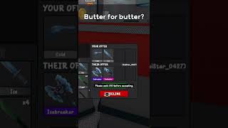 BUTTER FOR BUTTER?! #mm2 #funny #roblox #robloxfunny #joke #murdermystery2