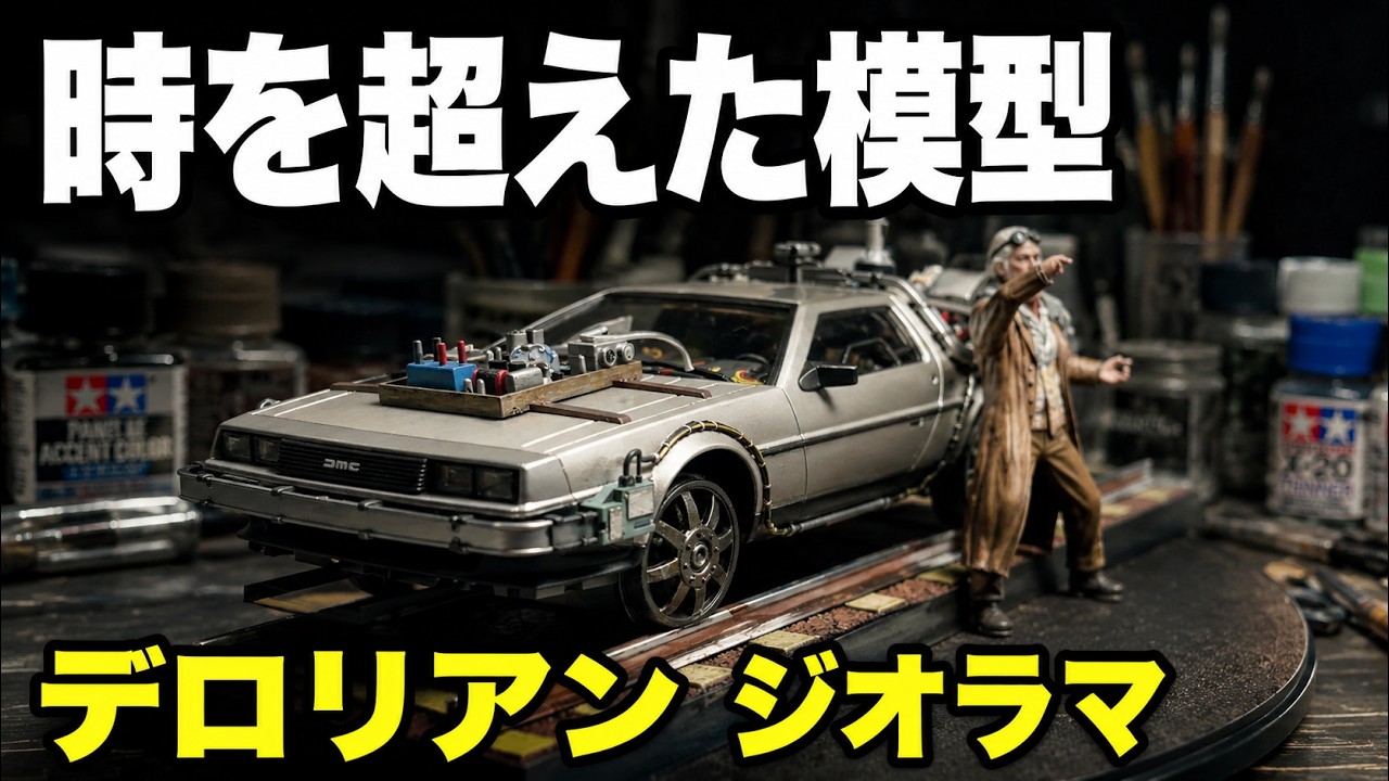 デロリアン　1/24 ジオラマ Plastic Model] A Diorama of Timeless Madness Completed: The