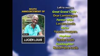 Lucien Louis ~ Long Obituary @DBSOBITS