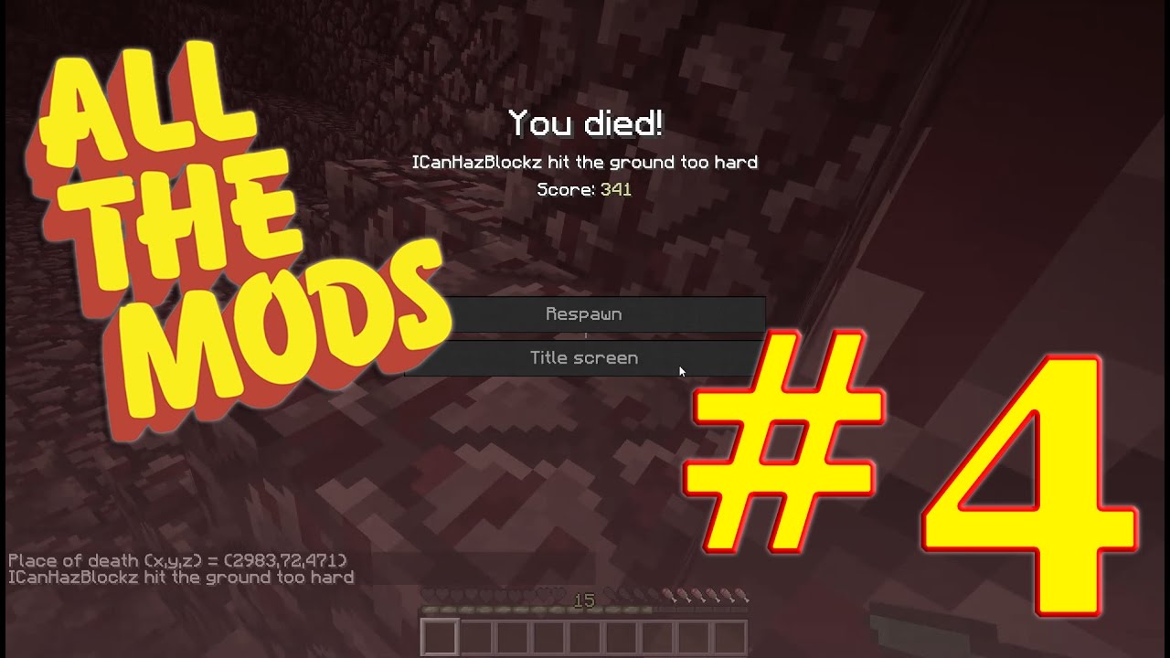 Minecraft : All The Mods 1.10.2 : #4 - Into The Nether... AKA Scrubs 'R' Us