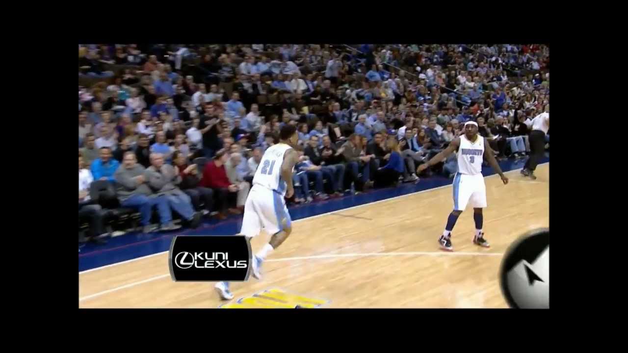Wilson Chandler backhand no look circus shot