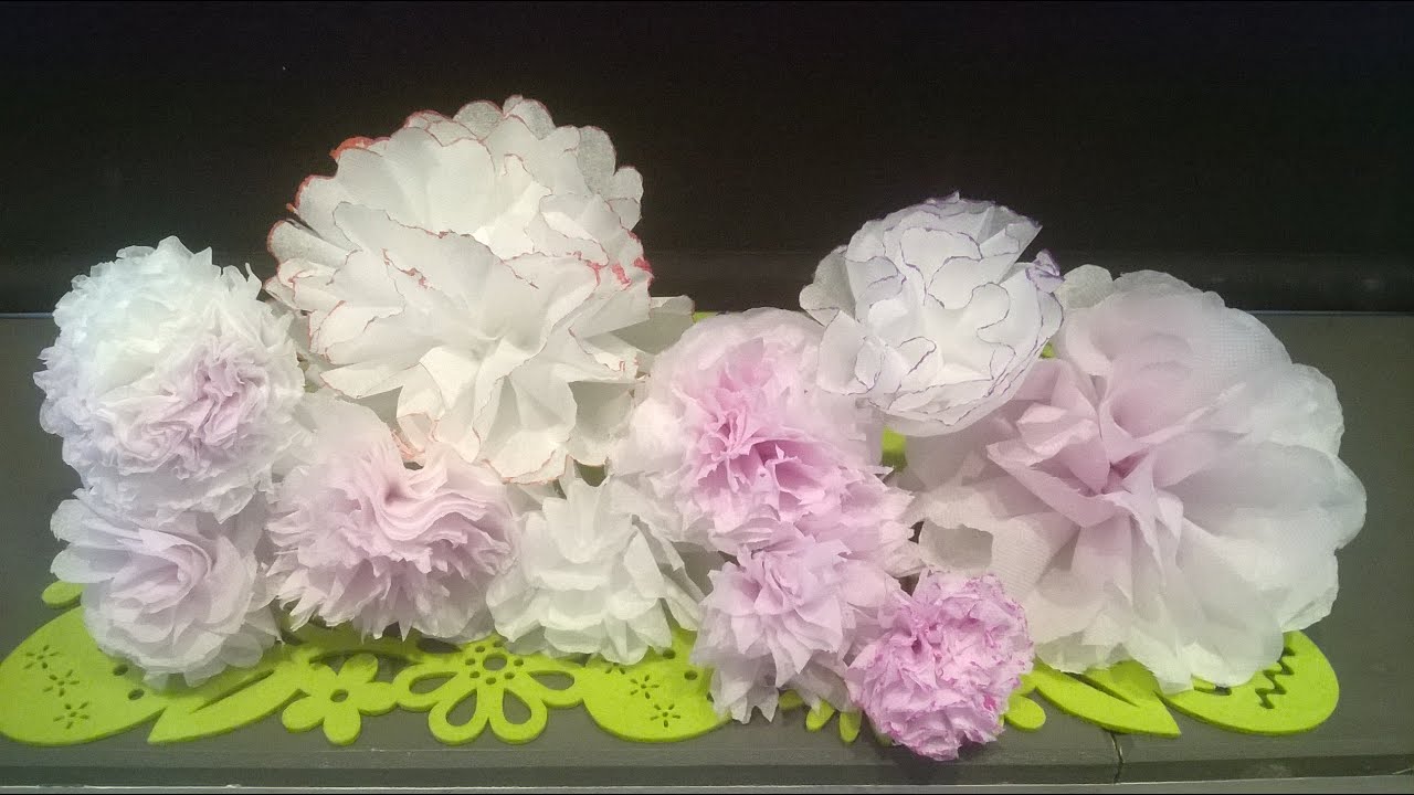 DIY : tuto pour confectionner des fleurs avec des serviettes en papier