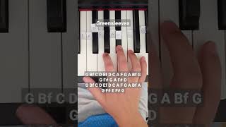 Greensleeves - piano tutorial