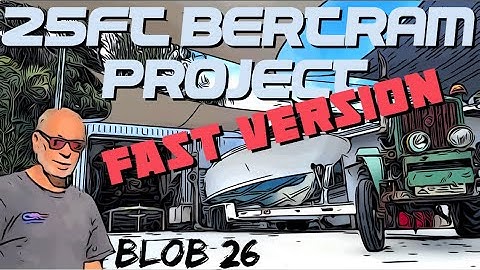 25FT Bertram project (Blob 26 SHORT version) BOAT RESTORATION - removing the roof & deck