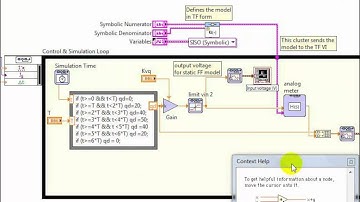 Building analog meter model simulation using LabVIEW TF form