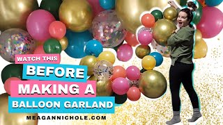 Balloon Garland 101 + and Why you SHOULD use a strip | Meagan Nichole DIY \& Lifestyle