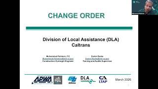 Contract Change Orders for Public Works