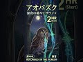 田舎の夜・アオバズクと虫の声 #自然の音 #アオバズクの声