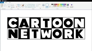 How to draw the Cartoon Network logo using MS Paint | How to draw on your computer