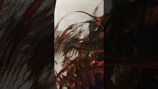 Abstract #paintspreading #pointynightmare #macabre#darkart 