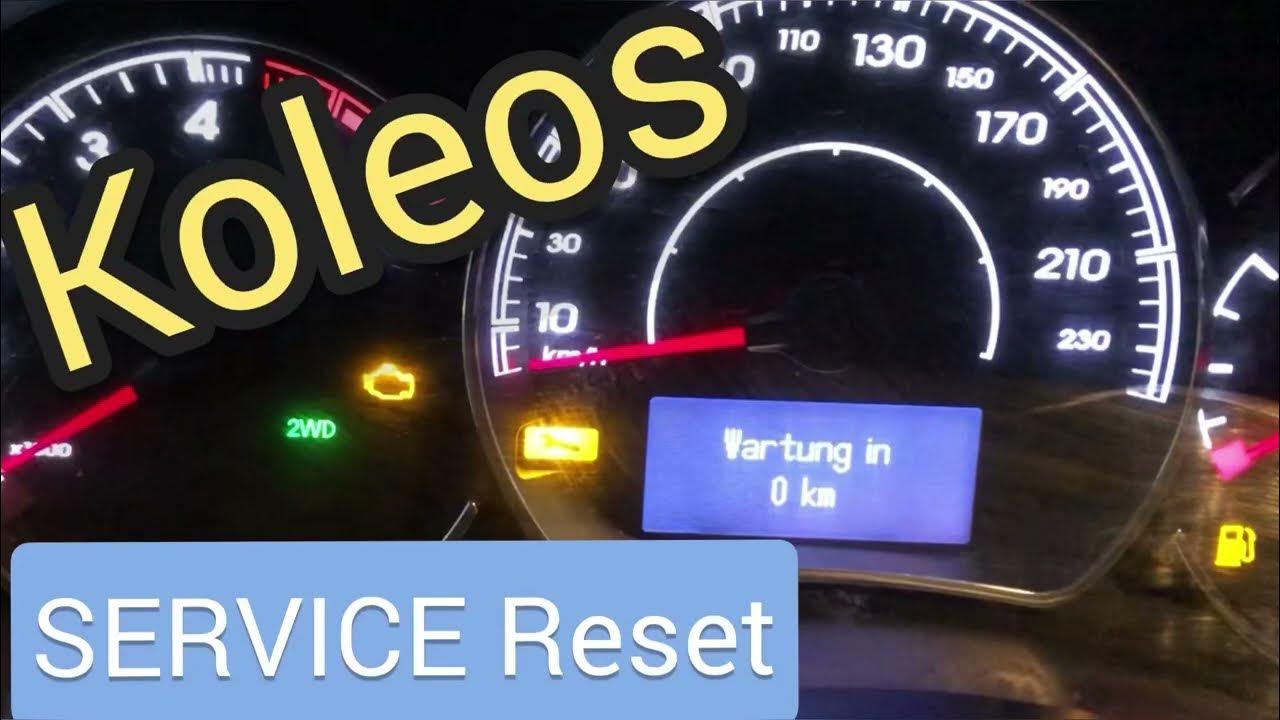 Renault Service selber zurückstellen (reset) ohne Diagnosegerät YouTube