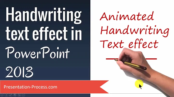 Create stunning handwritten text effect in PowerPoint