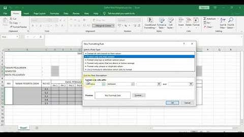 Merancang Aplikasi Penilaian Semester Aspek Pengetahuan,Part II Formula/Fungsi Excel untuk Penilaian