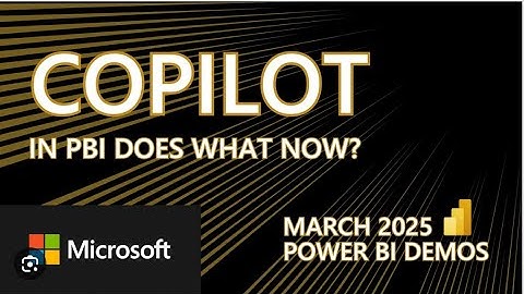 Power BI Demo - Copilot and AI