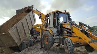 मिट्टी डंपिंग के दौरान क्या हुआ |जेसीबी का काम | JCB Work | JCB Mitti Dumping Time| #construction