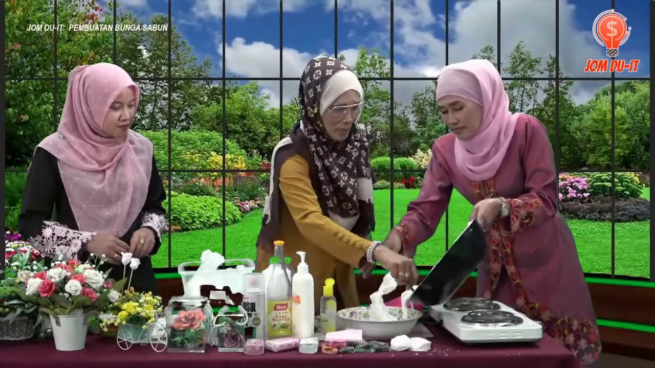 JOM DU-IT : PEMBUATAN BUNGA SABUN