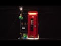 Brickbling light kit for lego ideas red london telephone box 21347