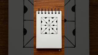 Square + 4 Lines = Satisfying Pattern ✨ (Part 1) ← best #shorts #art #painting