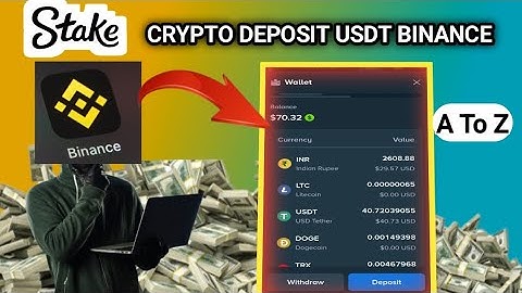 Stake crypto deposit India || How to deposit crypto in stake  | Stake crypto deposit Binance