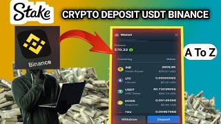 Stake crypto deposit India || How to deposit crypto in stake | Stake crypto deposit Binance