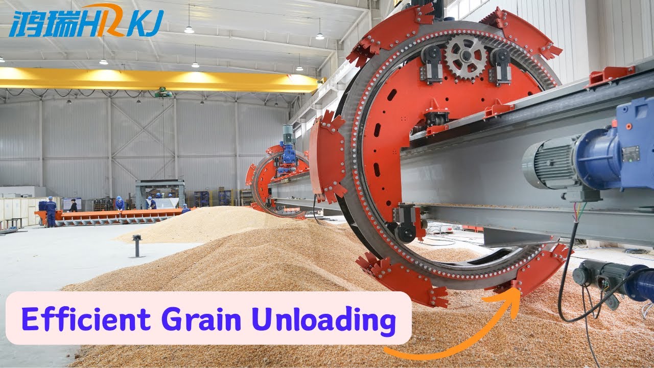 Grain Shed Reclaimer | Automated Solution for Flat Grain Storage - YouTube