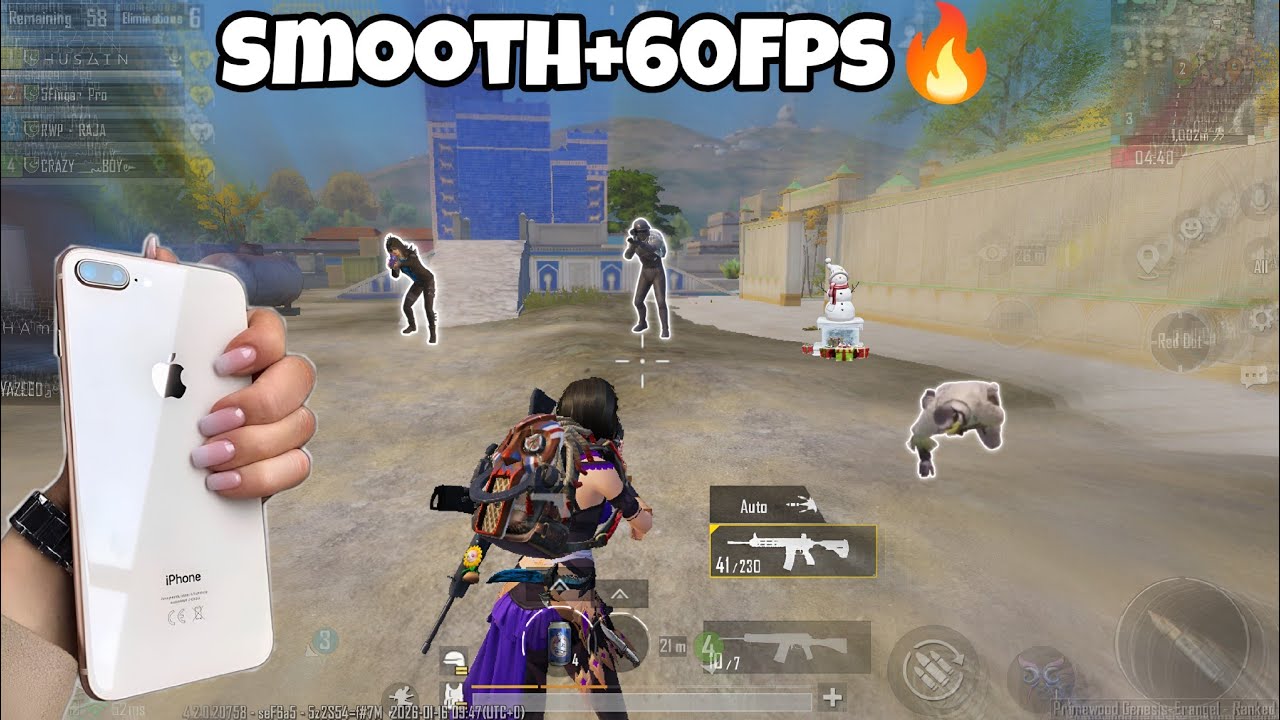 Iphone8Plus😍 Stable 60Fps In Erangel Gameplay 🔥|| no lag 100% In 2026|| Iphone 8Plus Pubg test 2026