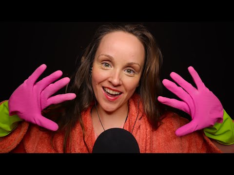 ASMR LIVESTREAM 💜💚 Rubber Gloves, Knister Sounds, Tapping & Brushing 🥰✨ Geflüstert