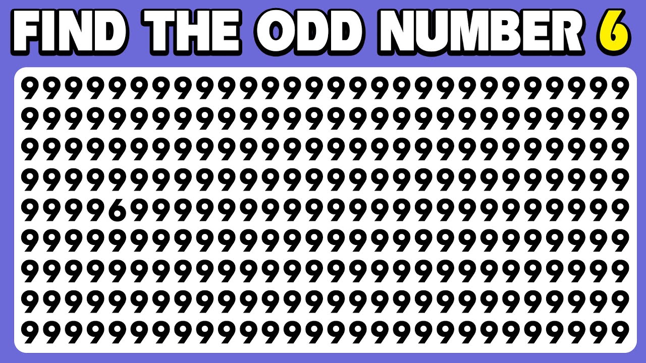 Find the ODD One Out Numbers and Letters Hard Edition | Wave Quiz - YouTube