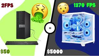 I turned a GARBAGE Amazon pc into a GODLY Gaming Pc Using only parts from amazon