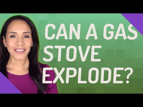 Can a gas stove explode?