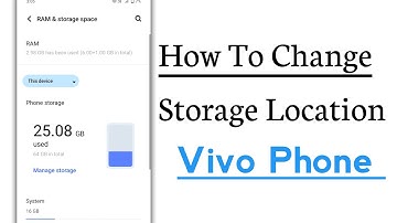How To Change Storage Location in Vivo Phone