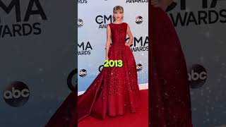 Taylor Swift Style Evolution: Red Carpet and Beyond💃👗✨ #shorts #viral #fashion