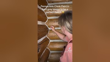 Water stains on the chinking! Oh no!