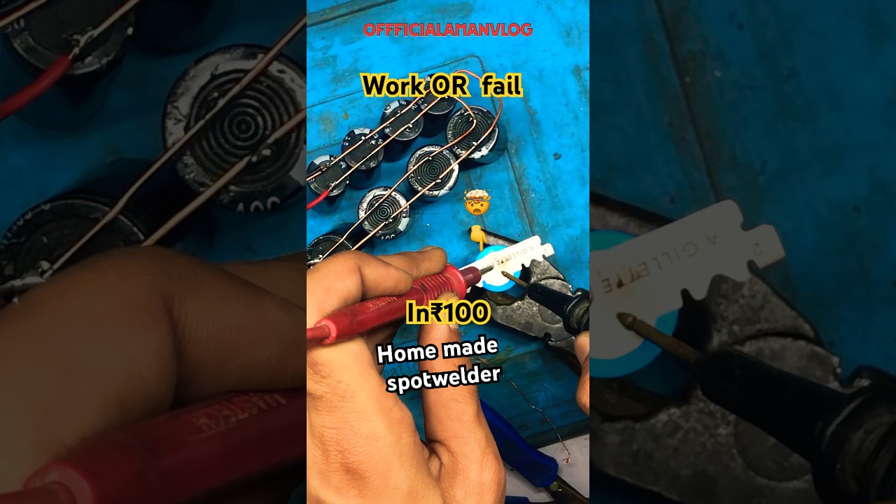 Day#25 | Home made Spotwelder it works or fail | #reality #experiment #jugad #lithiumbattery