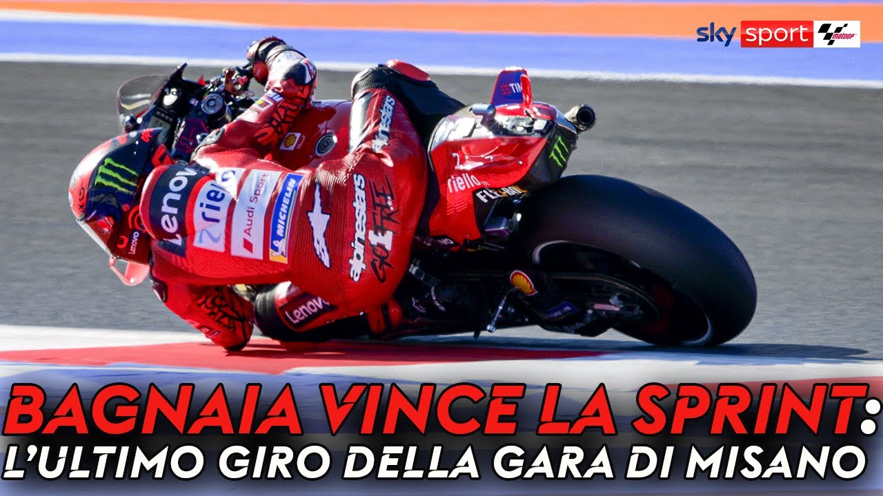 Bagnaia a Misano vince la Sprint (GP Emilia Romagna): l'ultimo giro. 2 ...