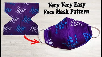 😷Very Easy New Style Pattern Mask😷 |HANDMADE EASY Breathable Face Mask | Rajni