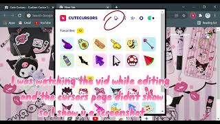 ✨how to add cute cursors on chrome✨ lenovo windowns 11💖