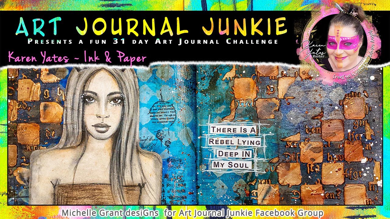 Art Journal Junkie Challenge Rebel Within YouTube