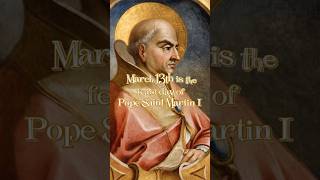 March 13th is the feast day of Pope Saint Martin I #saints #cathlicchurch
